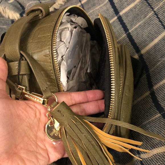 NWT olive logo mini Steve Madden backpack